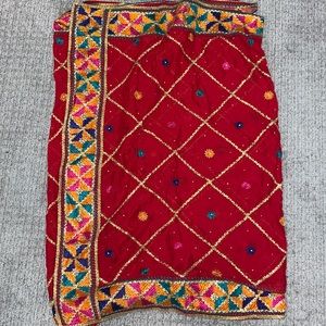 Red Punjabi Indian suit .. size small